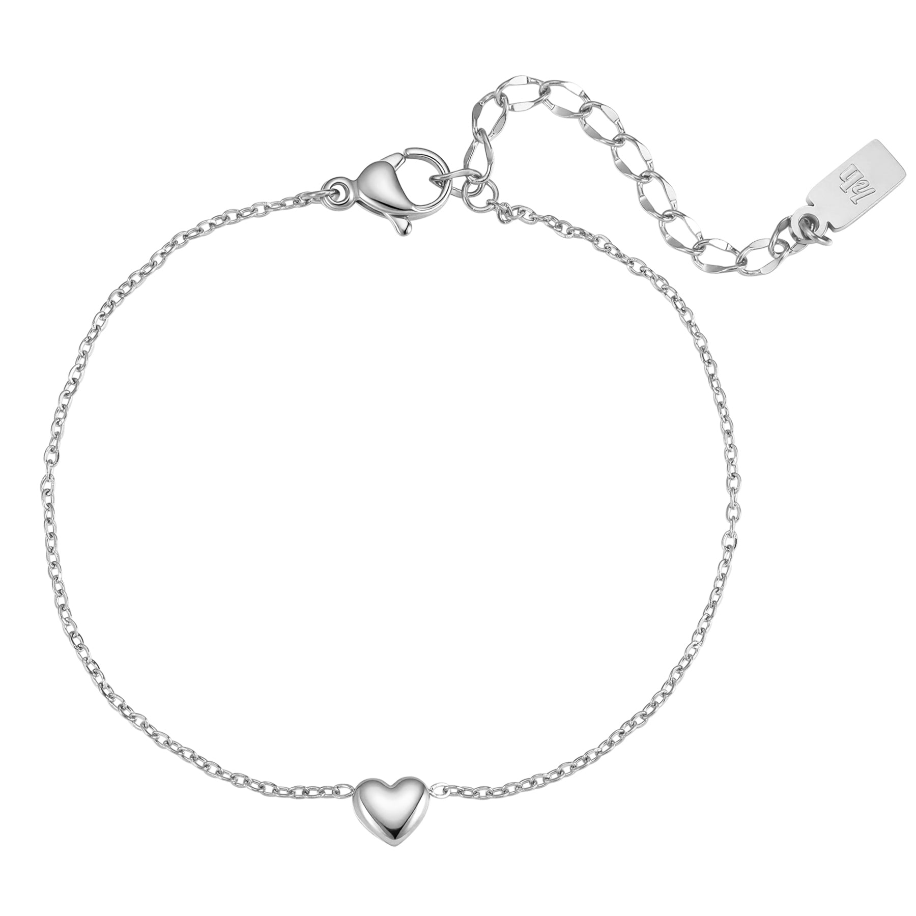 Chunky Heart Bracelet Waterproof