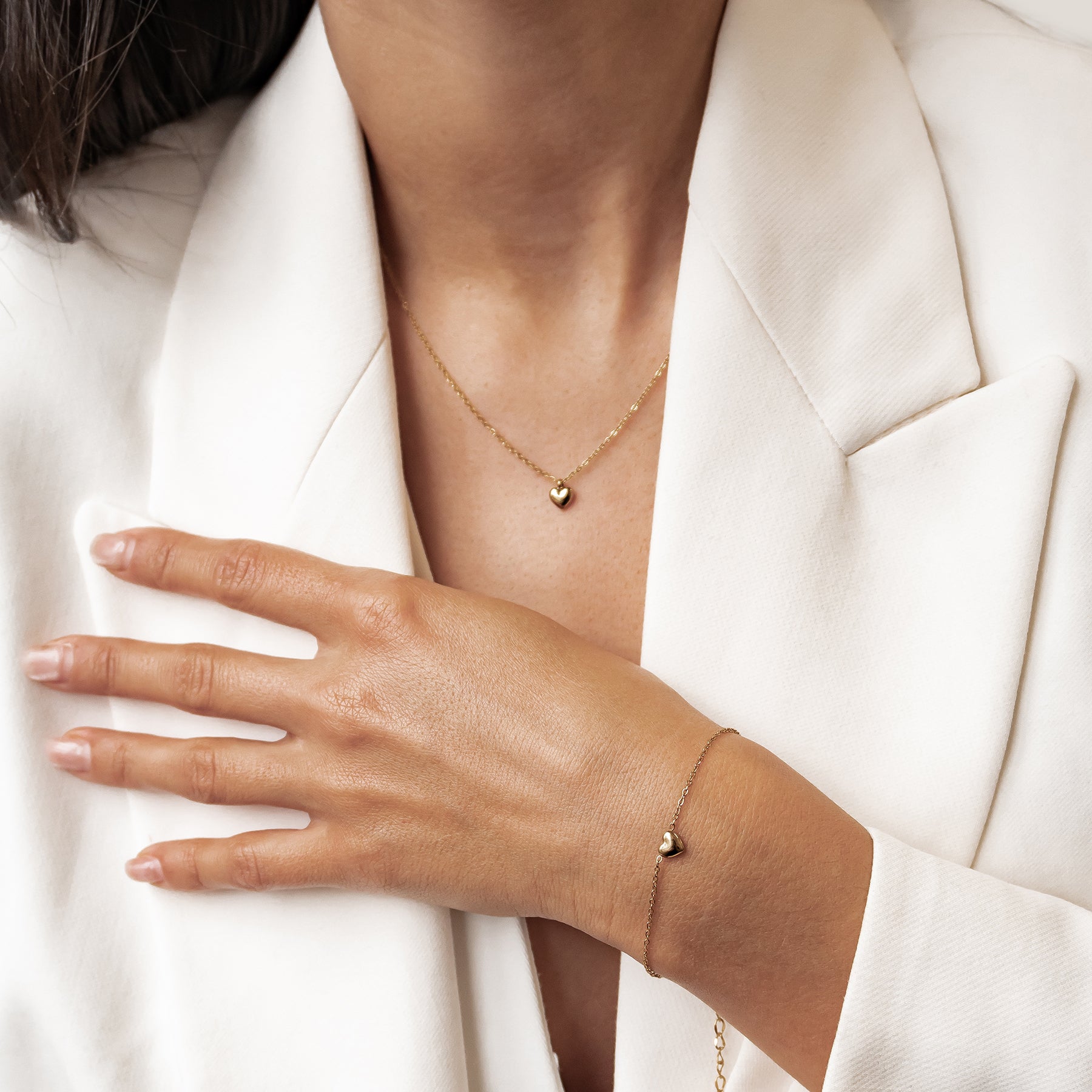 Ensemble Bijoux Cœur Épais Waterproof
