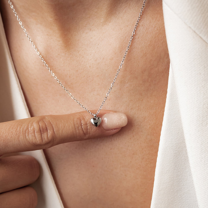 Collier Pendentif Cœur Épais Imperméable