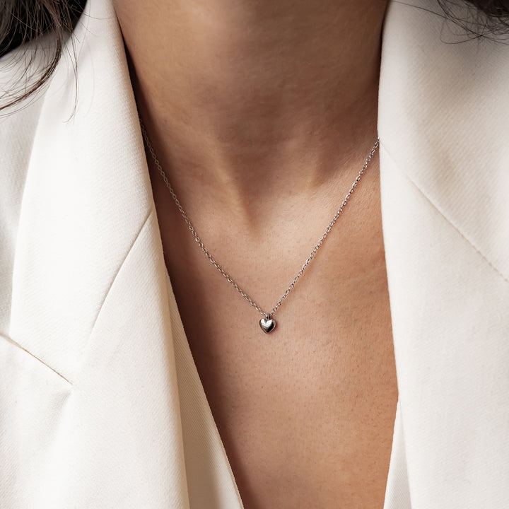 Collier Pendentif Cœur Épais Imperméable