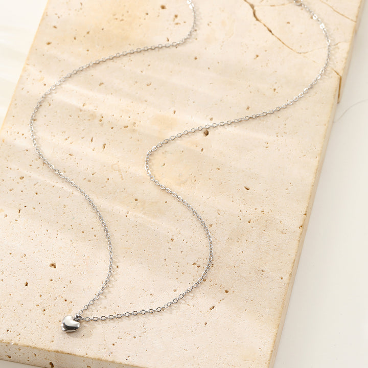 Collier Pendentif Cœur Épais Imperméable