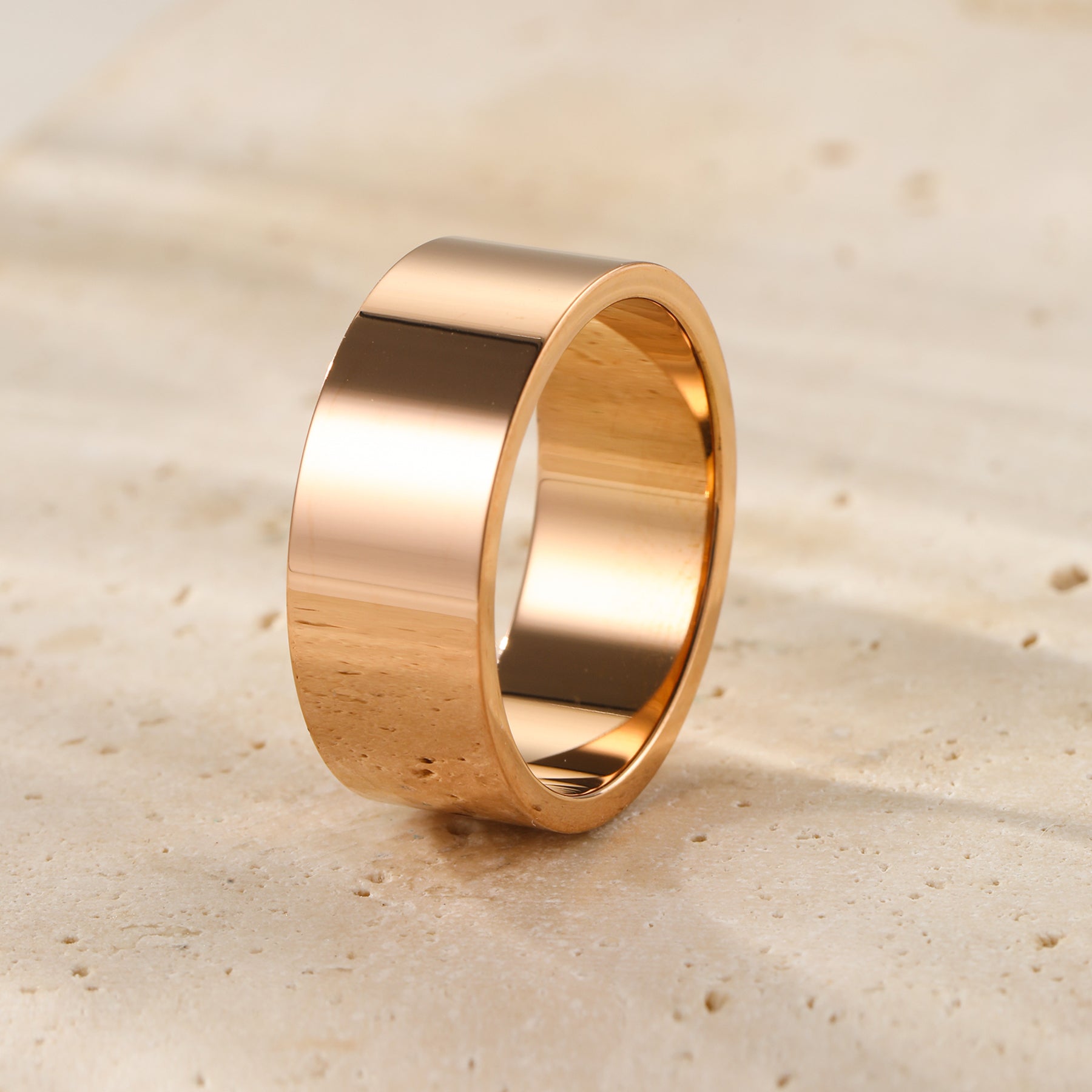 Chunky Wide Band Ring Waterproof