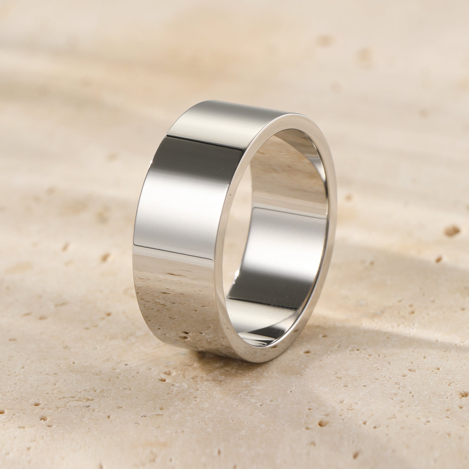 Chunky Wide Band Ring Waterproof