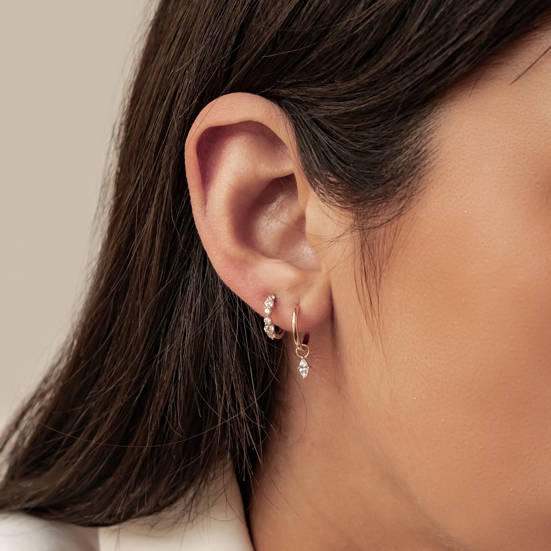 Aros Claridad Oro 14K