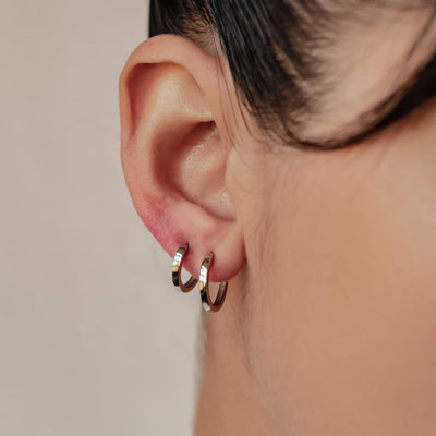 Ensemble Créoles Bande Classique Sterling Argent