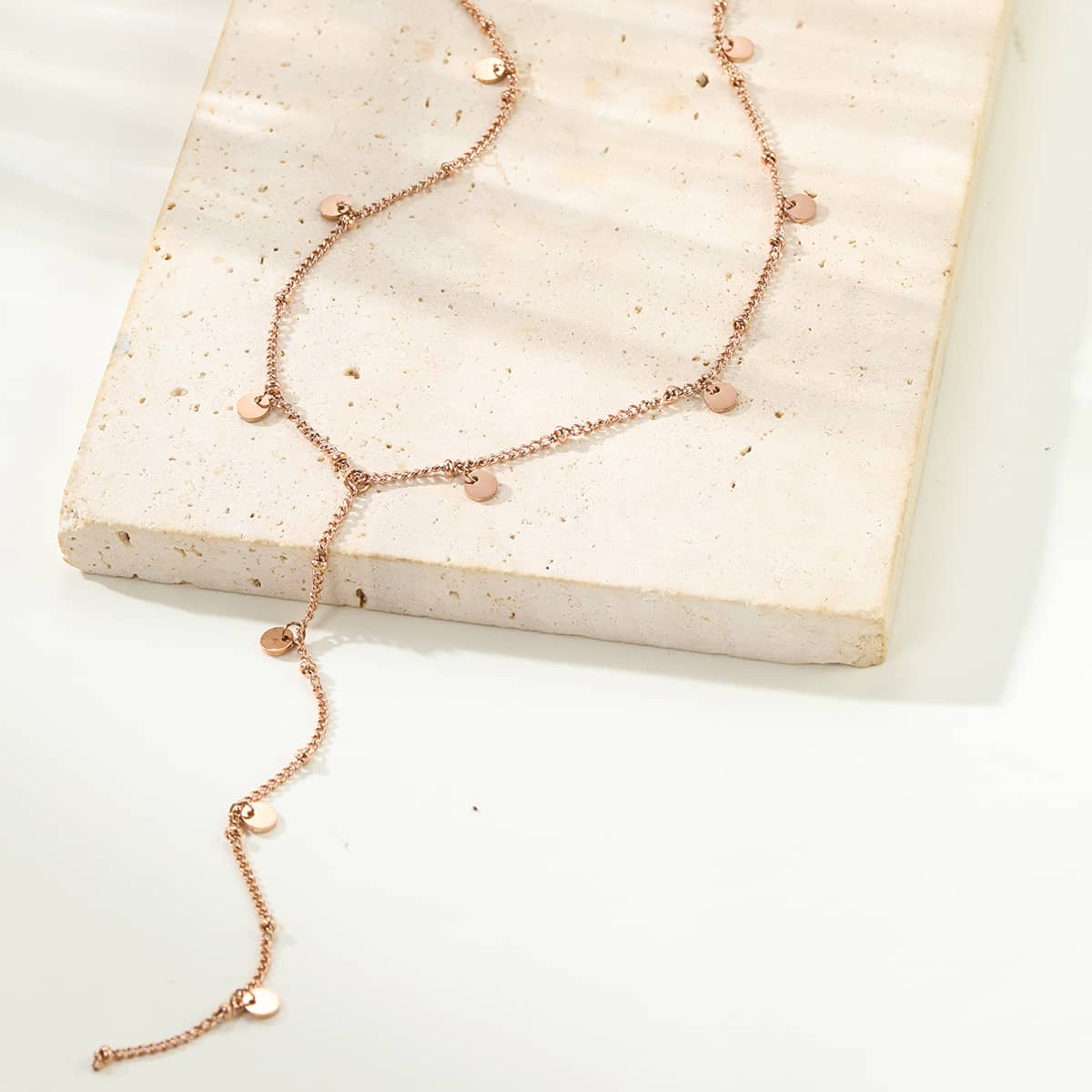 Coin Y Lariat Halskette wasserdicht