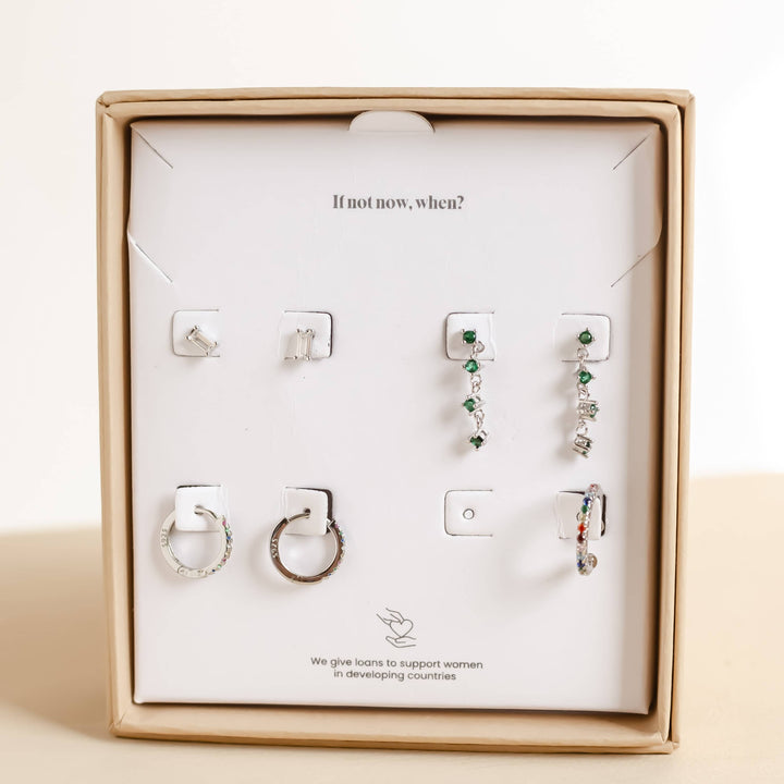 Bunte Ohrringe Set