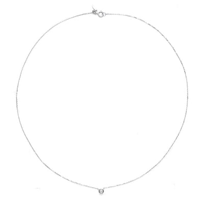 Vollendung Diamant Halskette 14K Gold