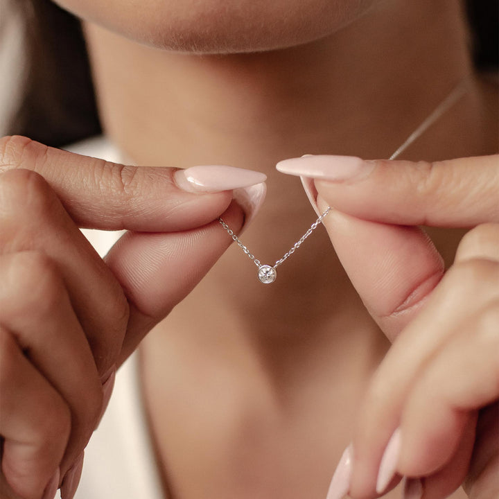 Collier Diamant Completion Or Massif 14 CT