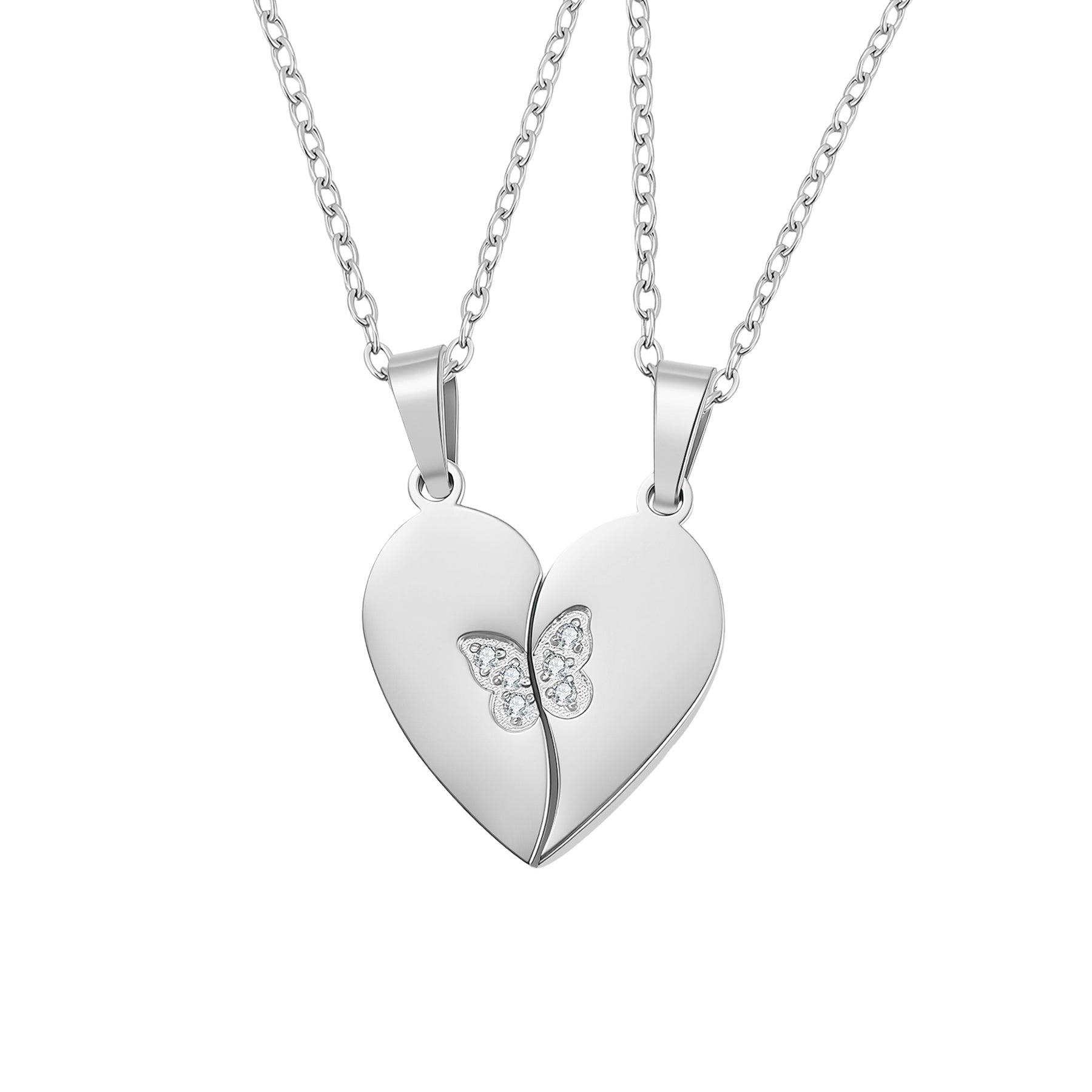 Set Colliers Papillon & Cœur – Waterproof