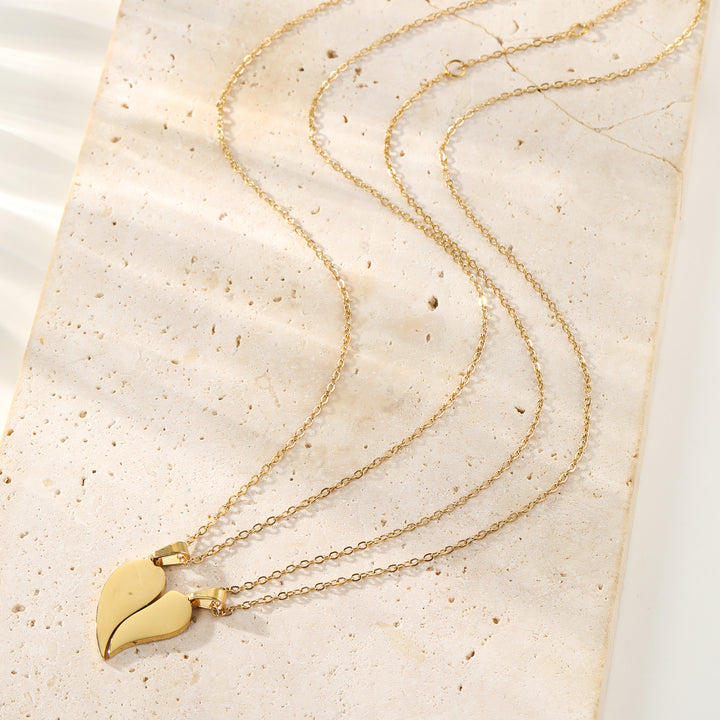 Connected Love Hearts Necklace Set Waterproof
