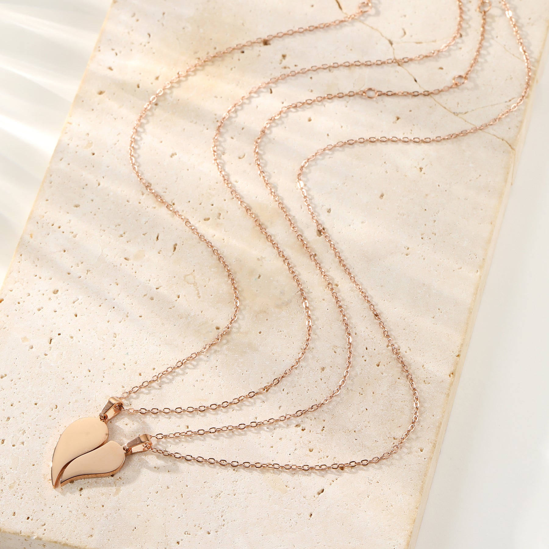 Connected Love Hearts Ketten Set – Wasserdicht