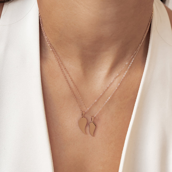 Connected Love Hearts Necklace Set Waterproof
