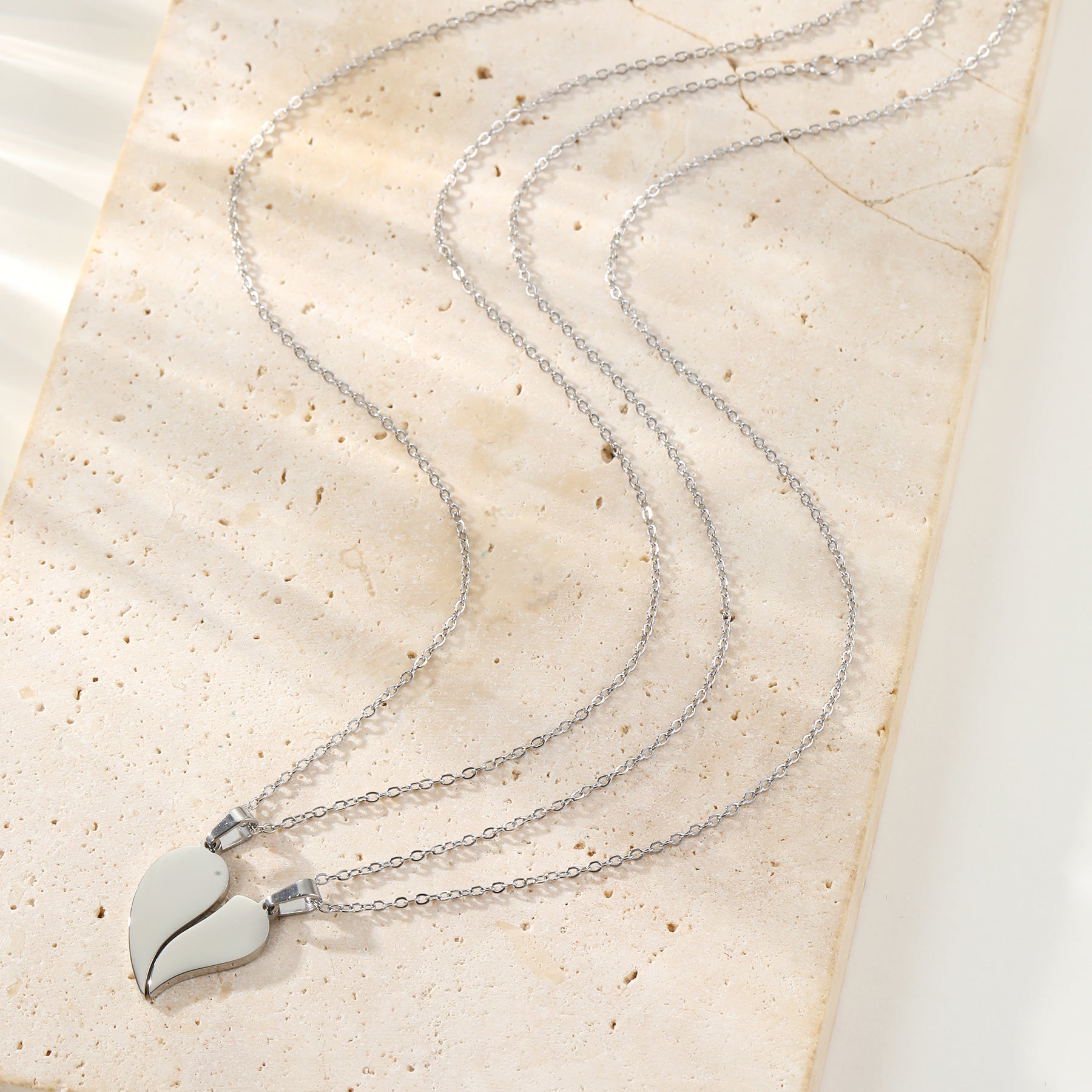 Connected Love Hearts Ketten Set – Wasserdicht
