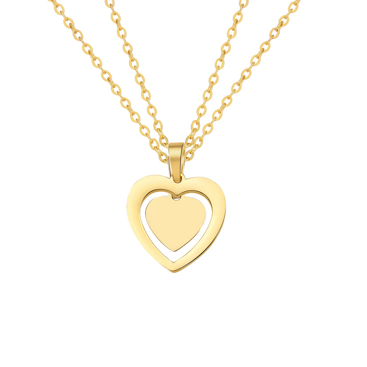 Collier Cœur Mère & Fille – Waterproof