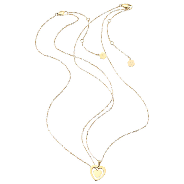 Connected Mother and Daughter Heart Necklace Waterproof