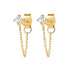 Connection Stud Earrings 14K Gold