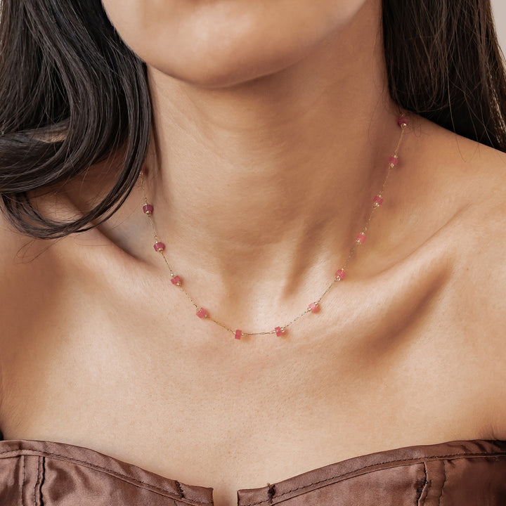 Collier Perles Corail Waterproof