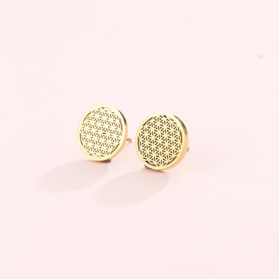 Clous d'Oreilles Fleur de Vie
