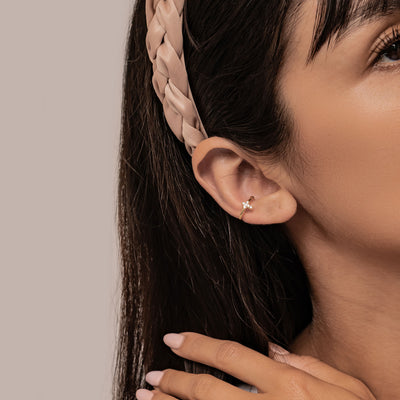 Kreuz Ear Cuff – 925er Sterlingsilber