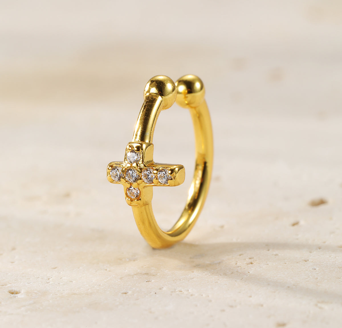 Kreuz Ear Cuff – 925er Sterlingsilber