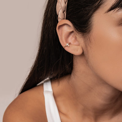 Kreuz Ear Cuff – 925er Sterlingsilber