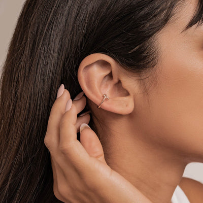 Kreuz Ear Cuff – 925er Sterlingsilber