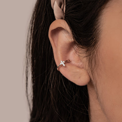 Kreuz Ear Cuff – 925er Sterlingsilber