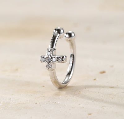 Kreuz Ear Cuff – 925er Sterlingsilber