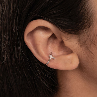 Kreuz Ear Cuff – 925er Sterlingsilber