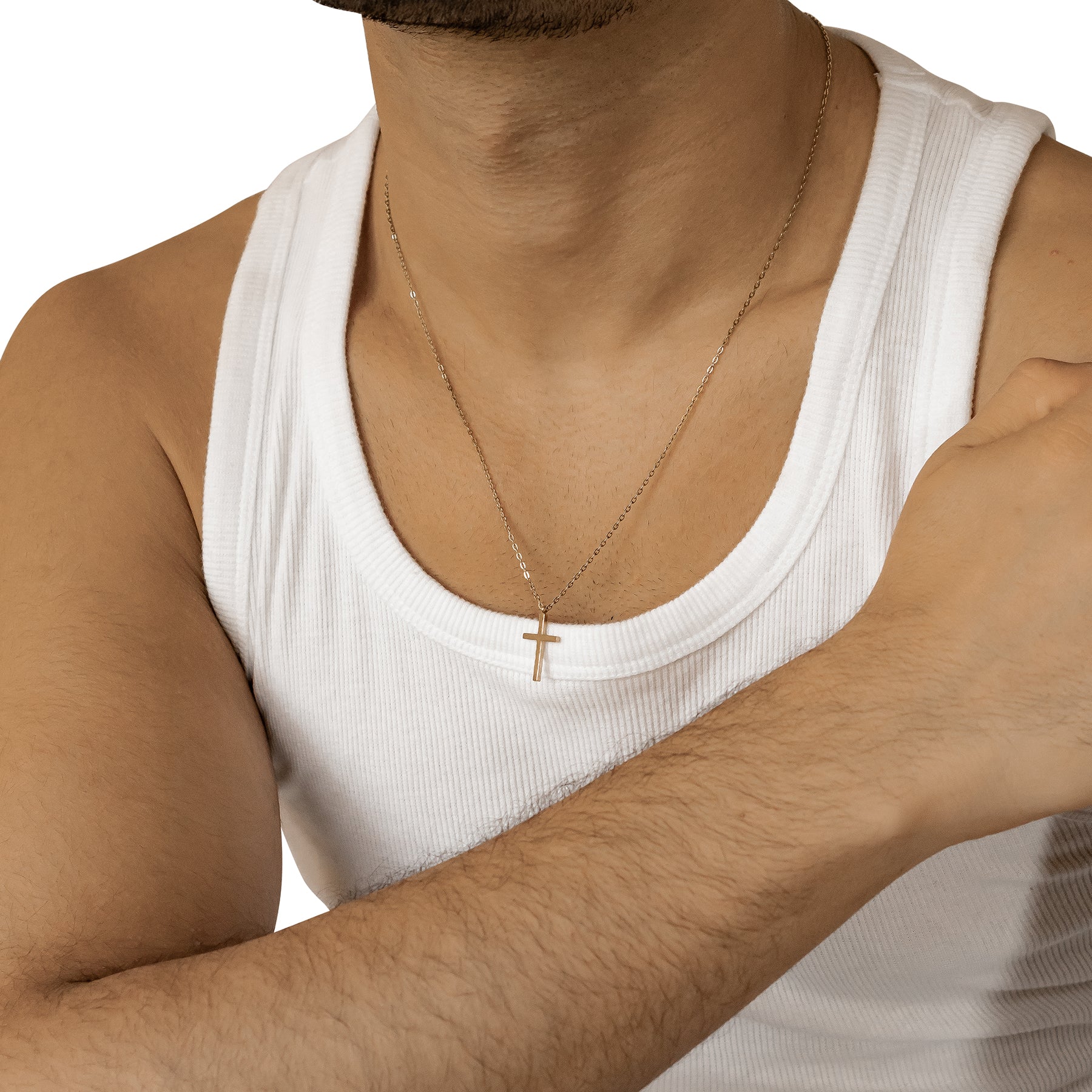 Cross Pendant Necklace Gold