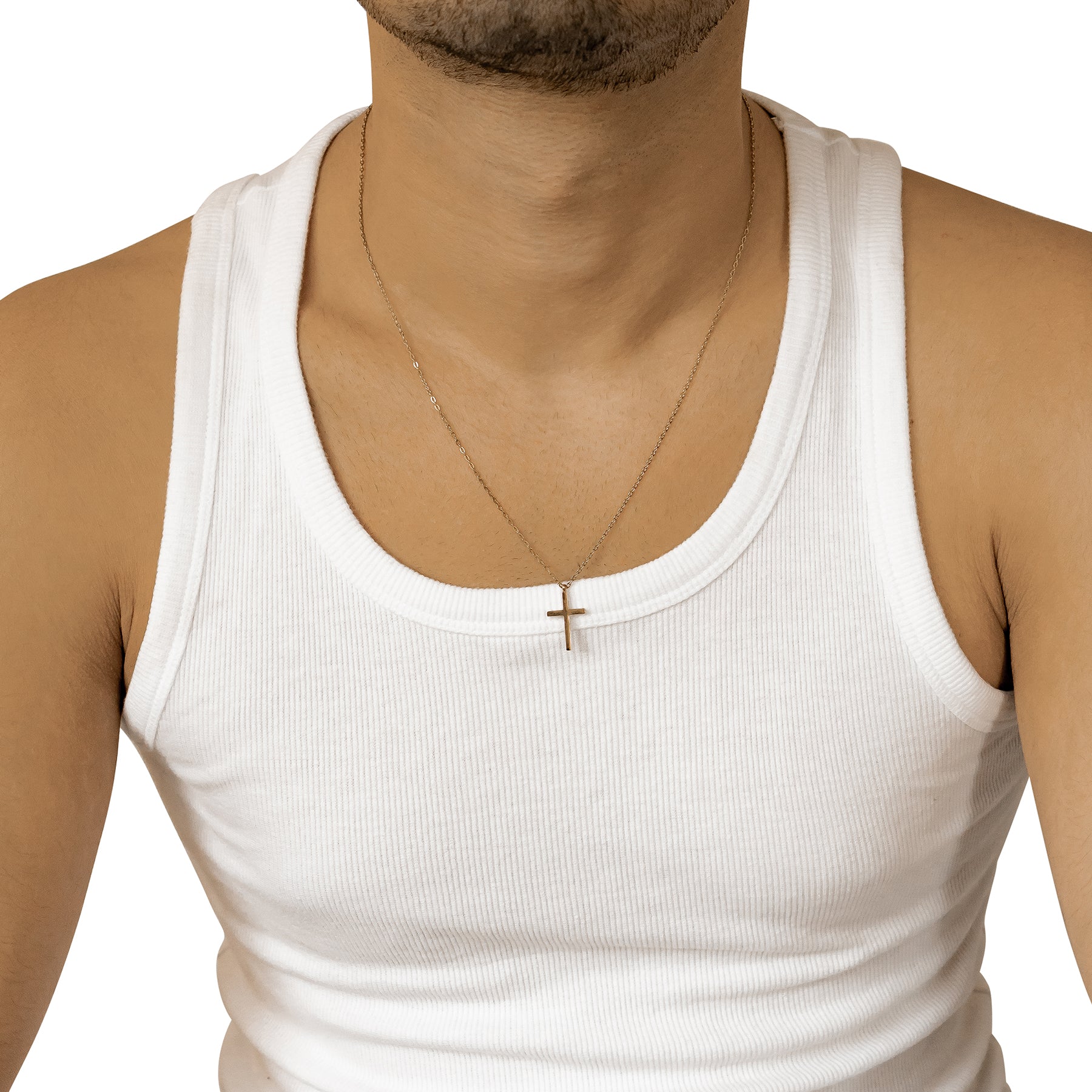 Cross Pendant Necklace Gold