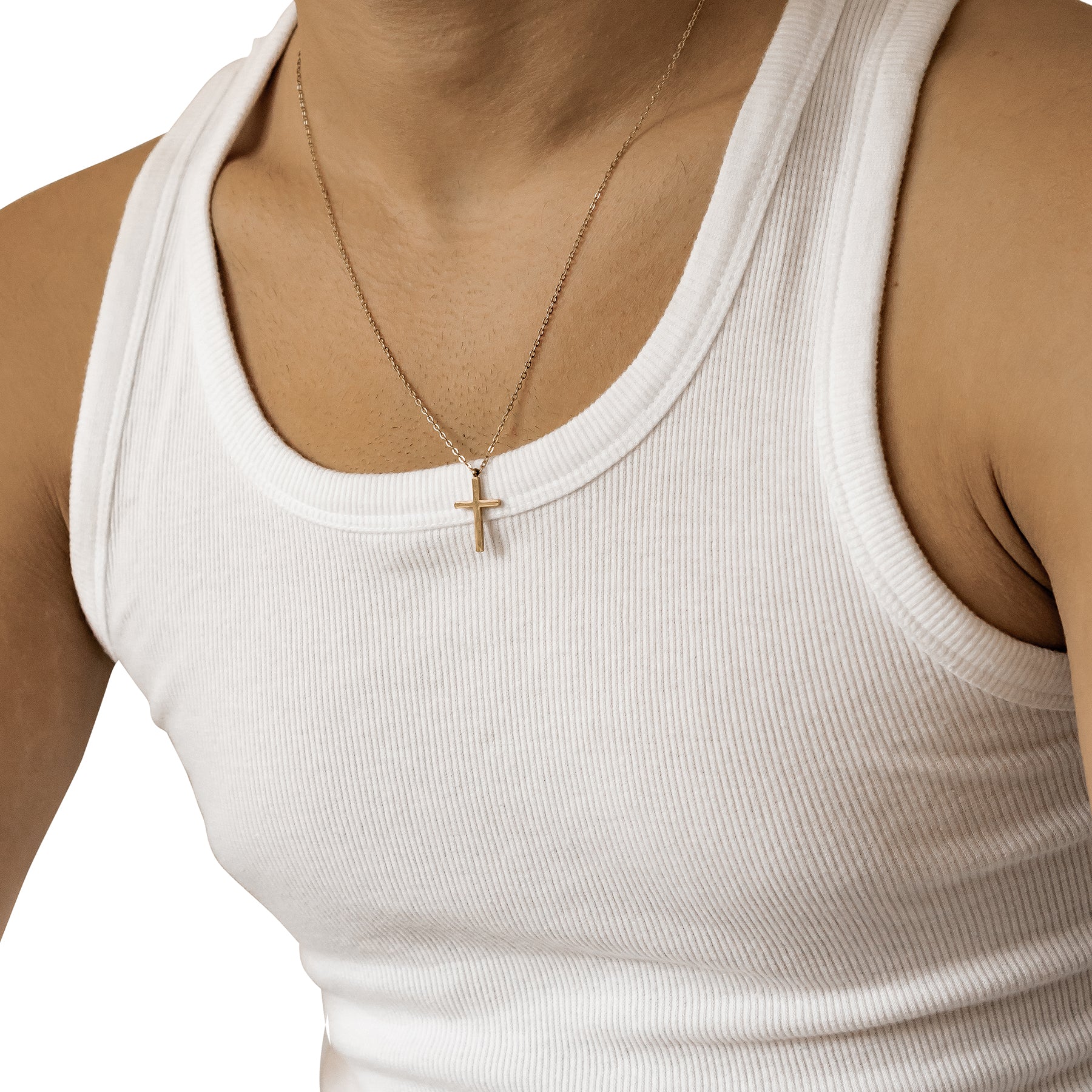 Cross Pendant Necklace Gold