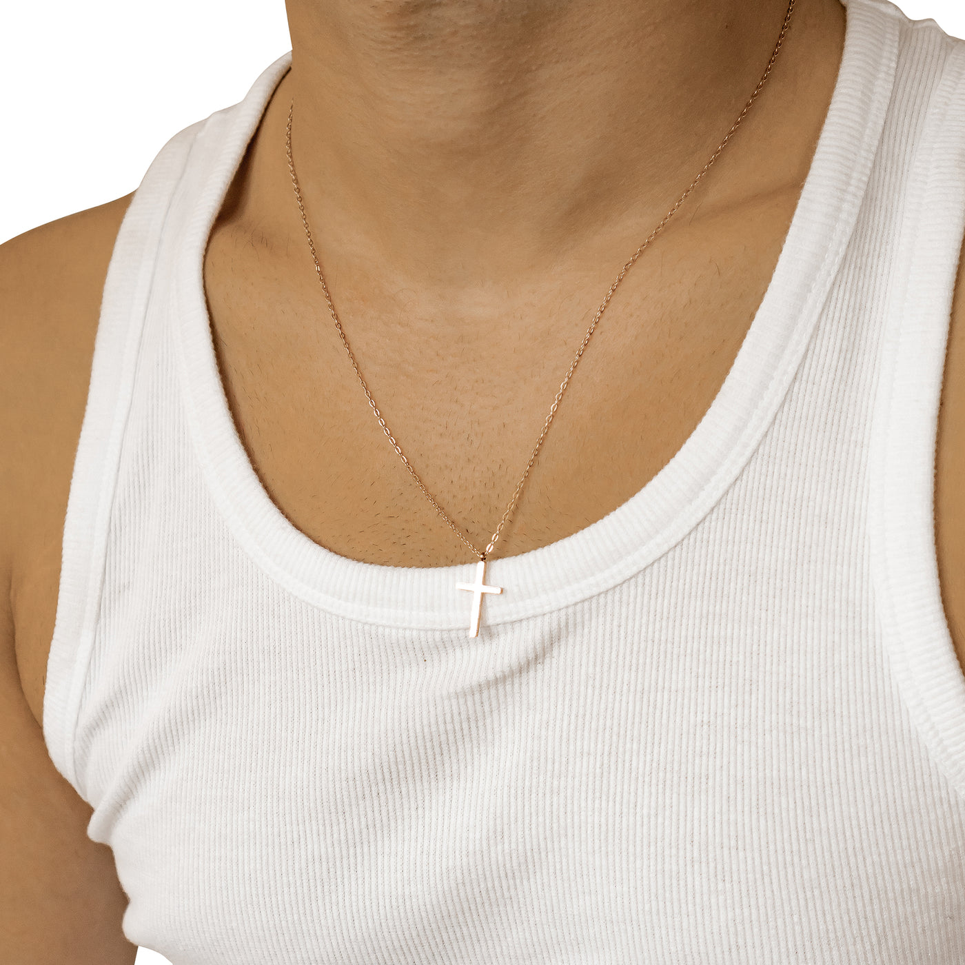 Collier Pendentif Croix Waterproof 55-60cm