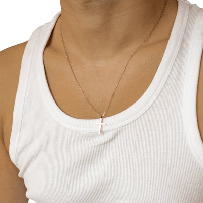 Collier Pendentif Croix Waterproof 55-60cm