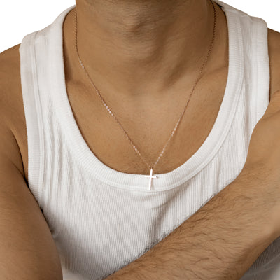 Collier Pendentif Croix Waterproof 55-60cm