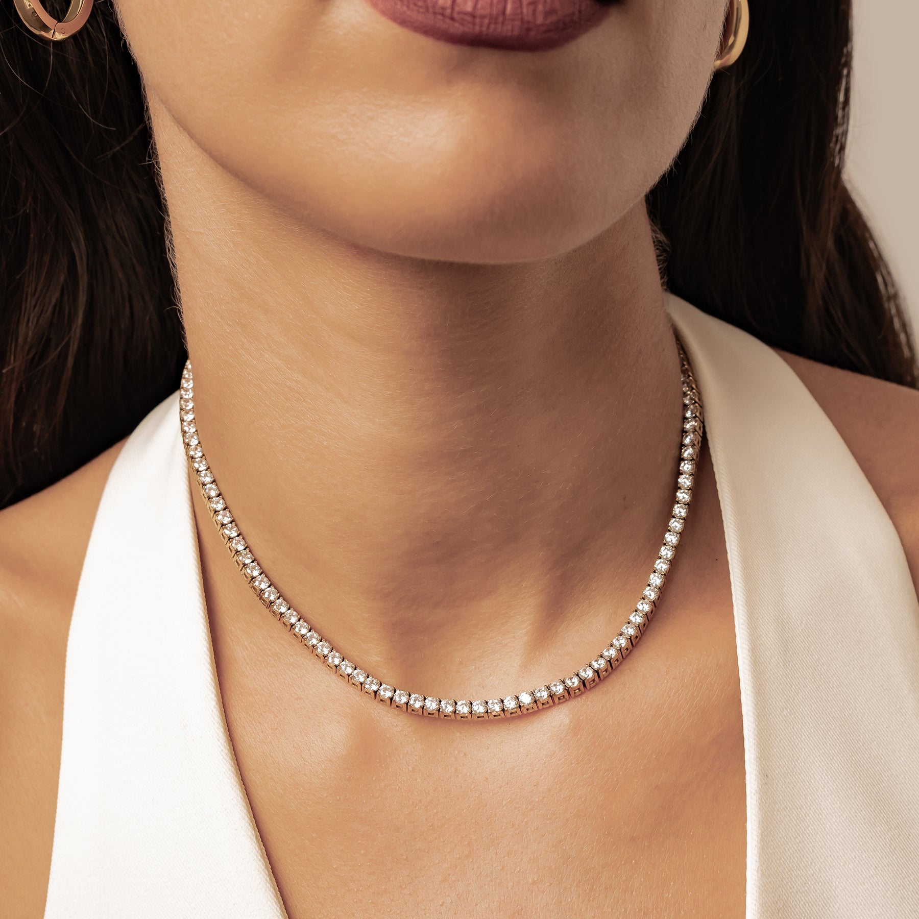 Choker Tennis Cristal – Waterproof