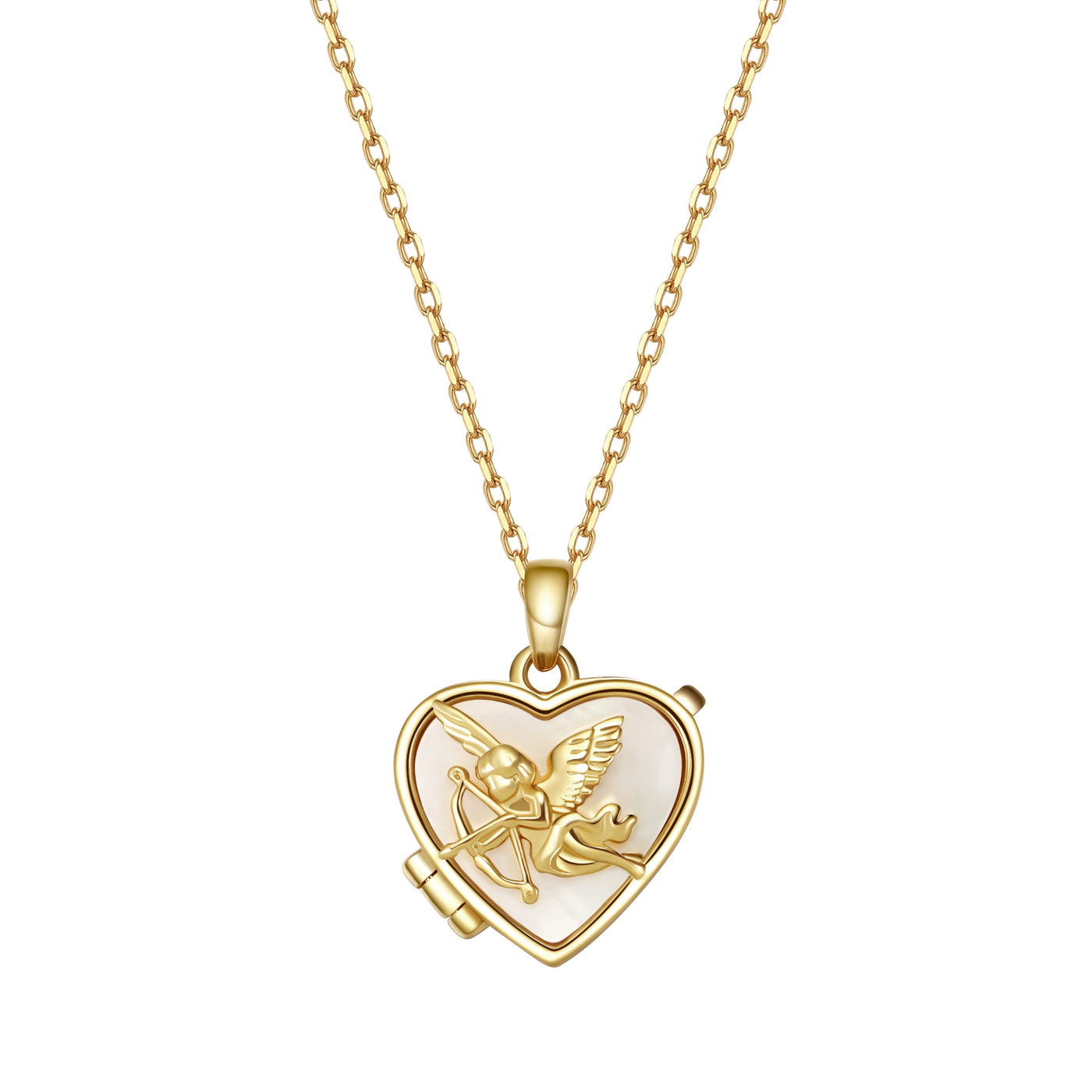 Amor Herz Medaillon Halskette