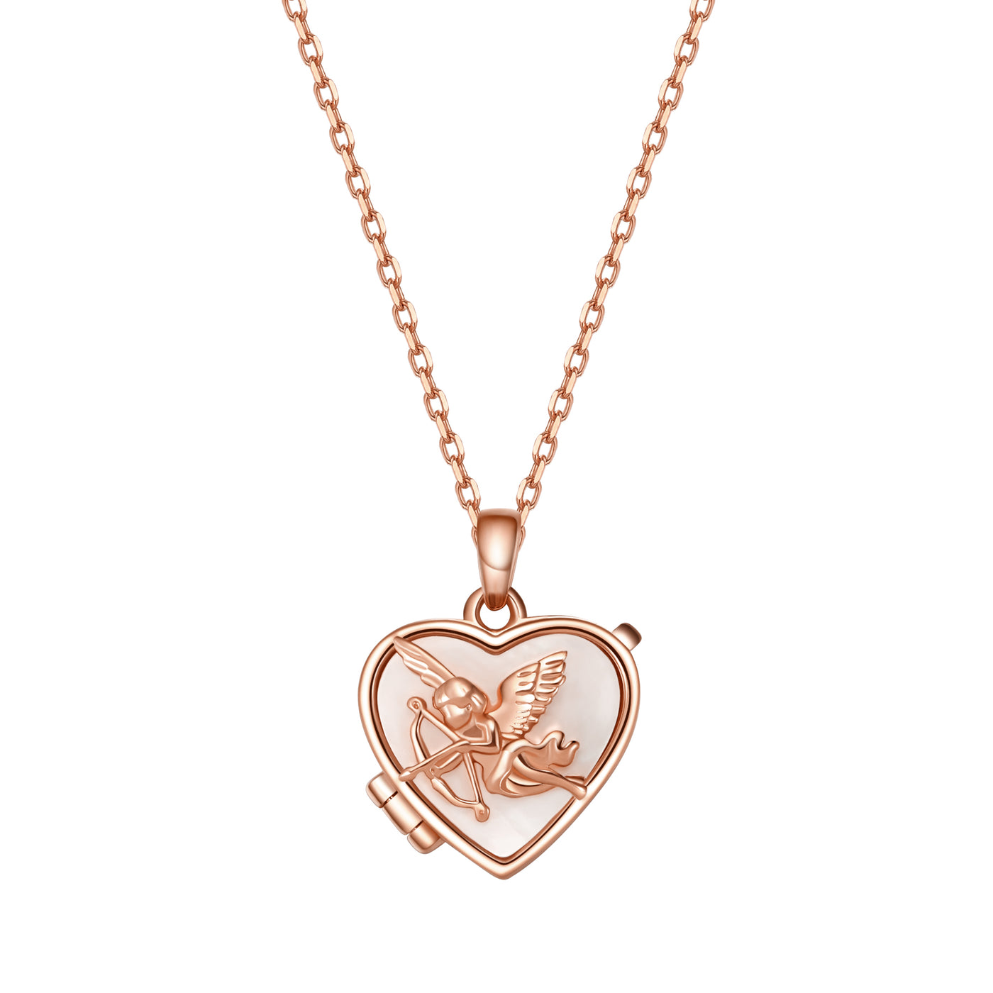 Amor Herz Medaillon Halskette