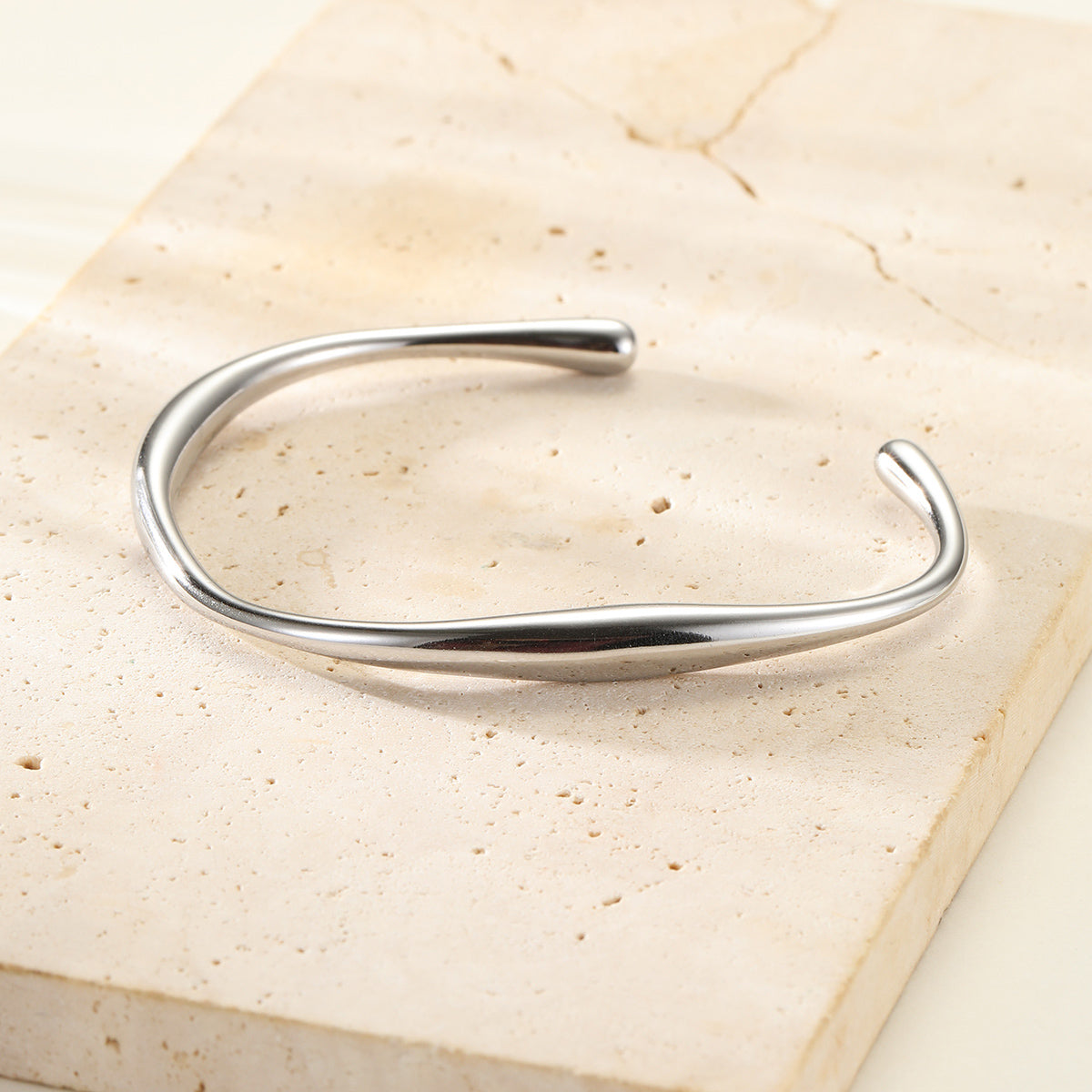 Curve Open Cuff Bracelet
