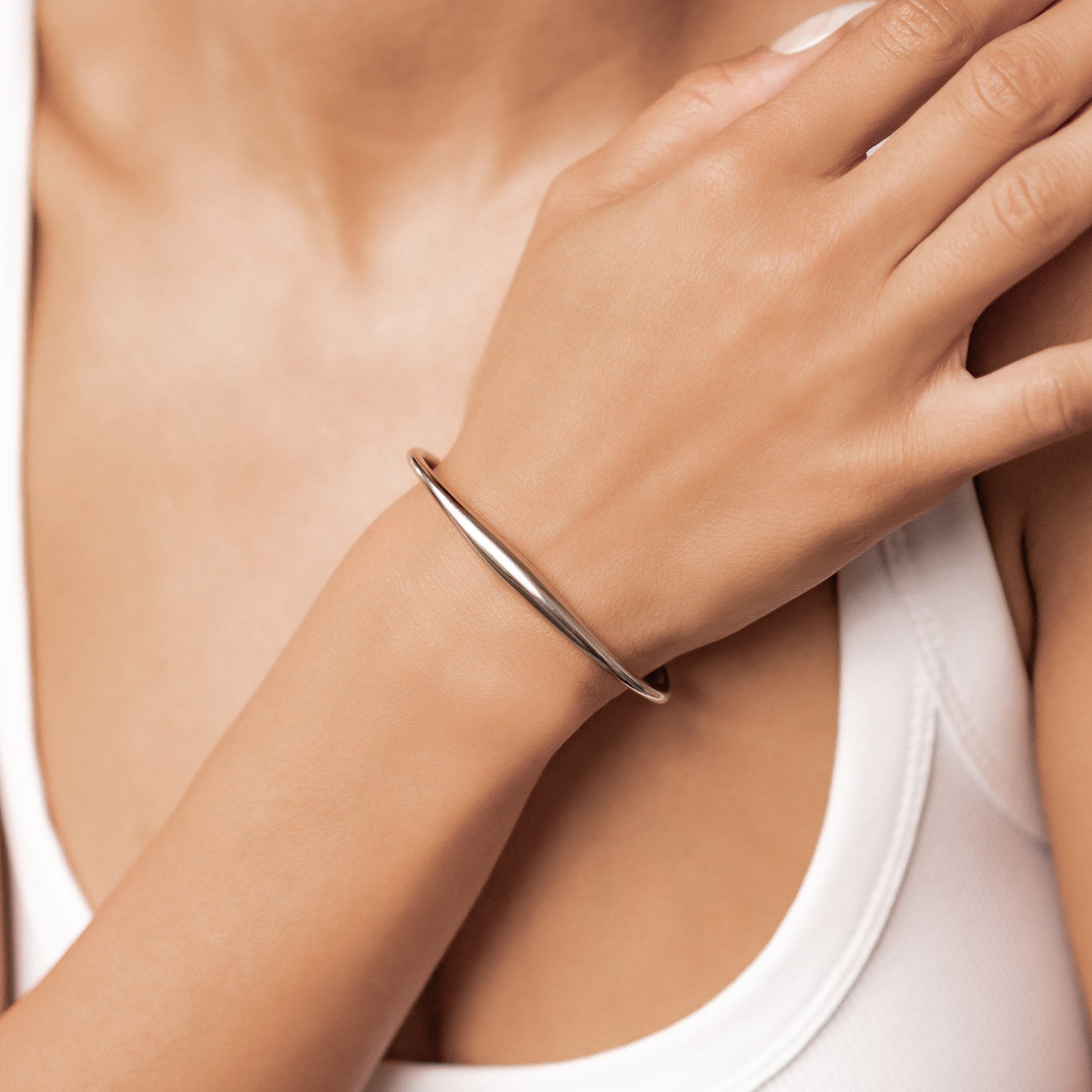 Curve Open Cuff Bracelet