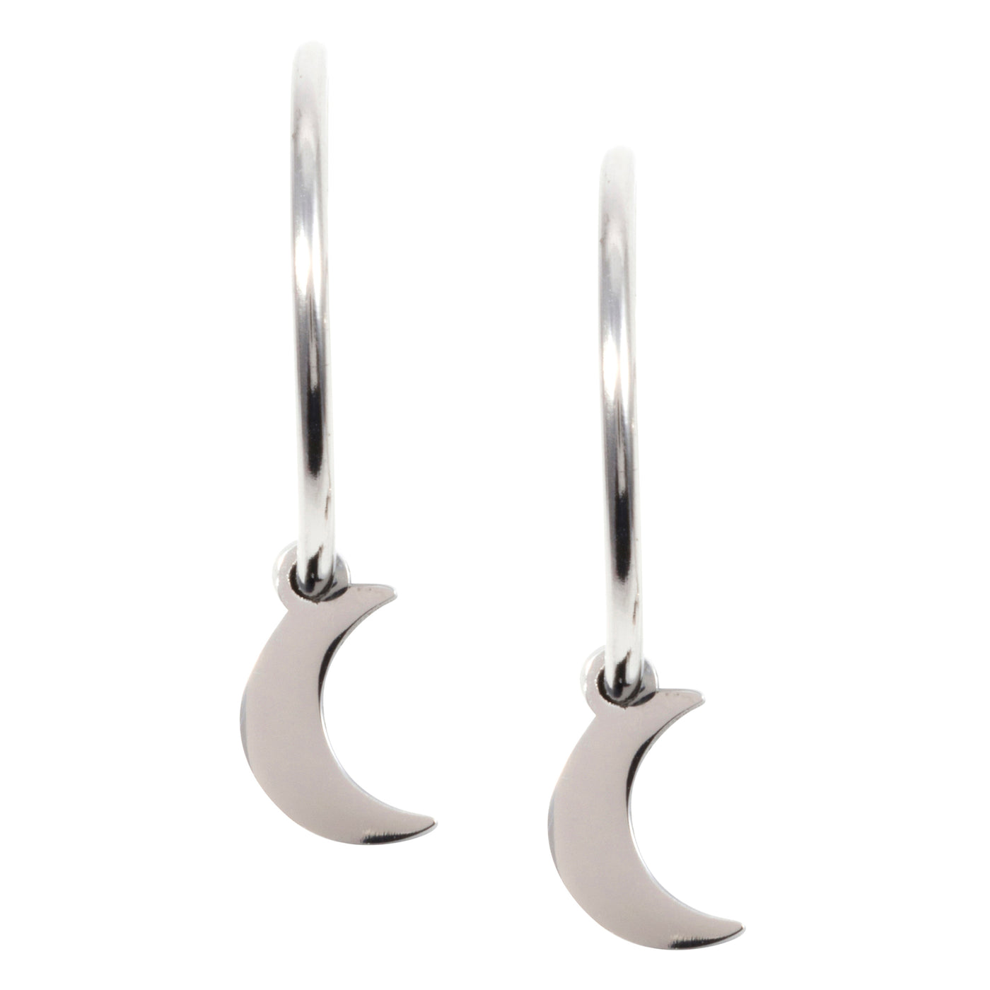 Créoles Lune en Argent