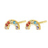 Pendientes Botón Aurora Oro Macizo 9K