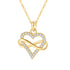 Zarte Endless Love Halskette aus 925 Sterling Silber