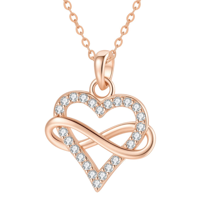 Dainty Endless Love Necklace Sterling Silver