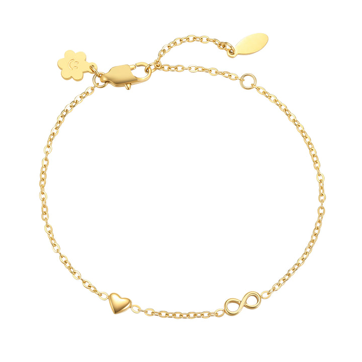 Pulsera Corazón Infinity Delicada – Waterproof