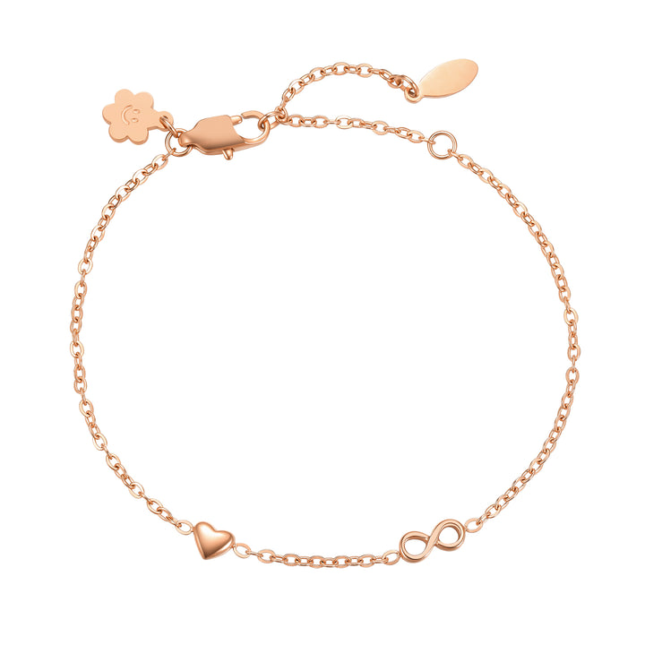 Pulsera Corazón Infinity Delicada – Waterproof