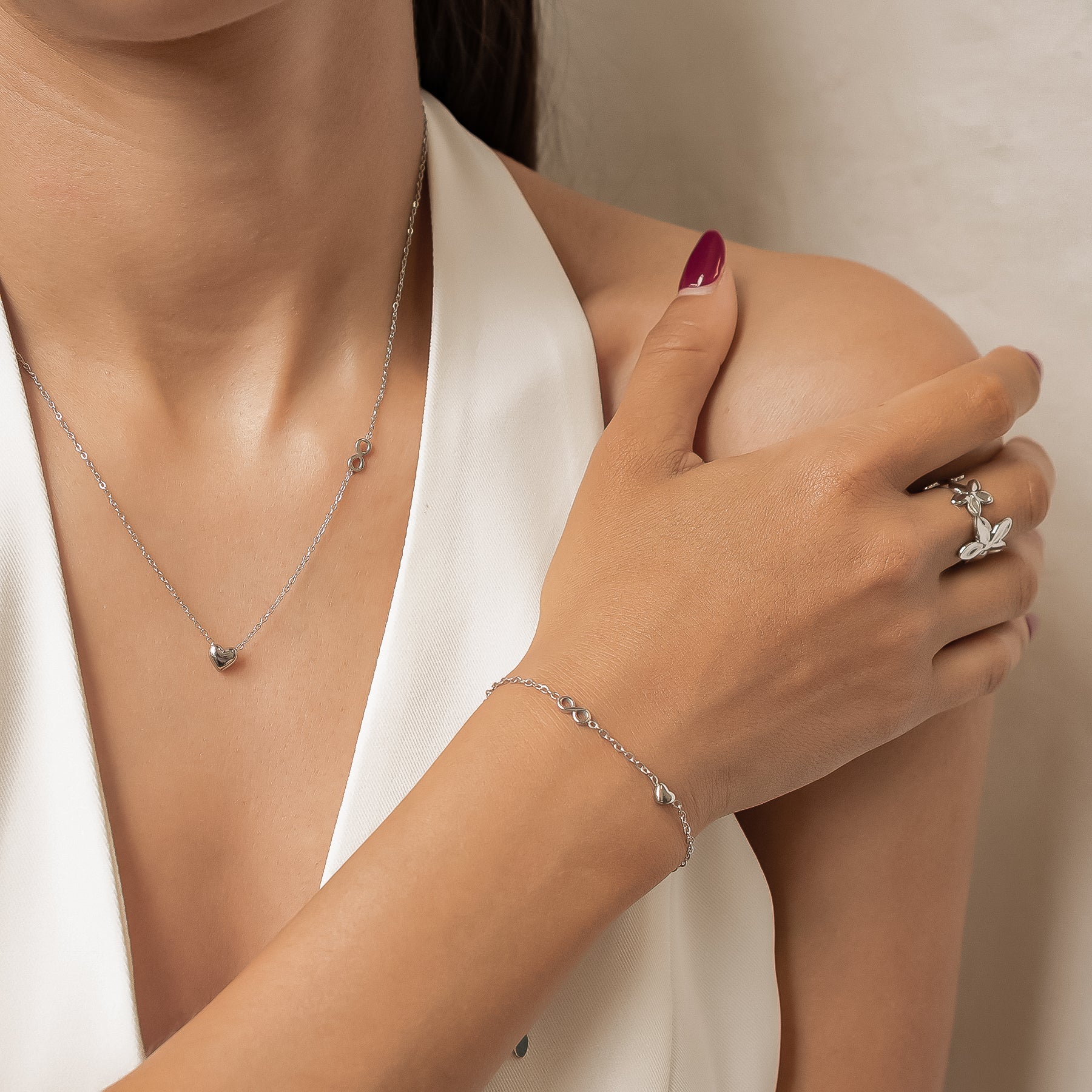 Pulsera Corazón Infinity Delicada – Waterproof