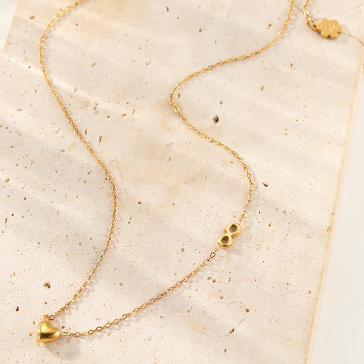Collar Corazón Infinity Delicado – Waterproof