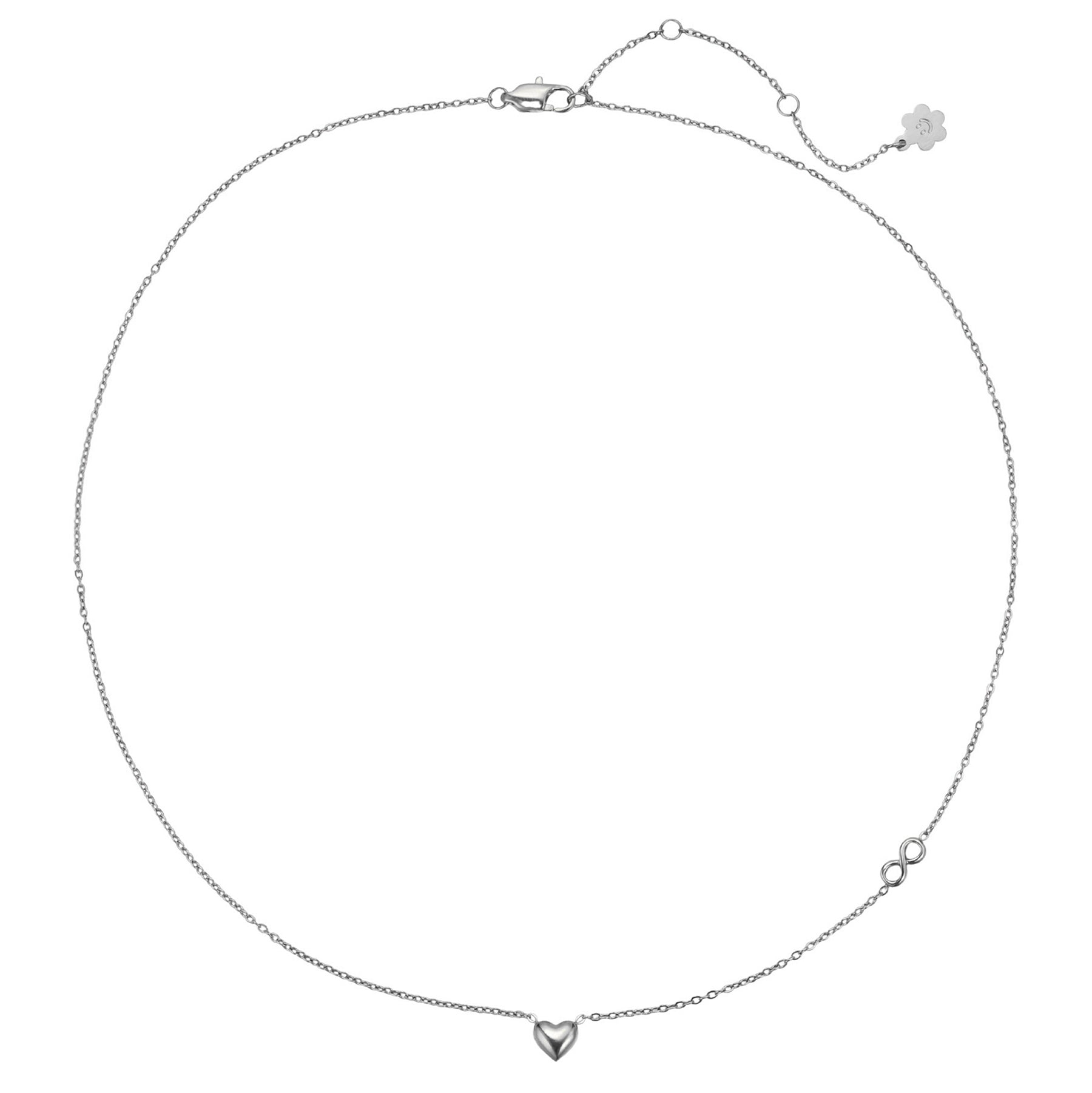 Dainty Infinity Heart Necklace Waterproof